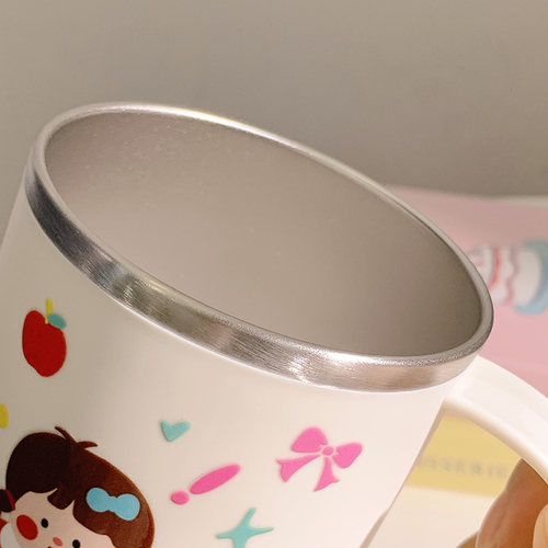 奇思妙想一家漱口杯家用304可爱不锈钢高颜值情侣刷牙卡通杯子 - 图2