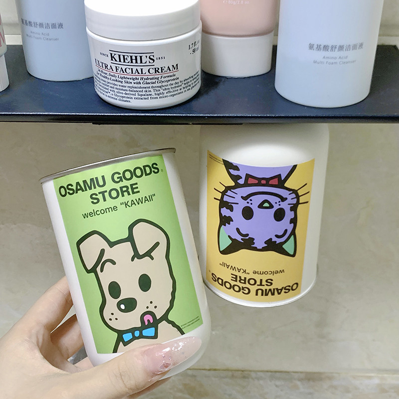 日系304不锈钢漱口杯磁吸倒置情侣家用宿舍挂墙网红亲子刷牙水杯,淘宝优惠券,粉丝福利购,淘宝优惠卷