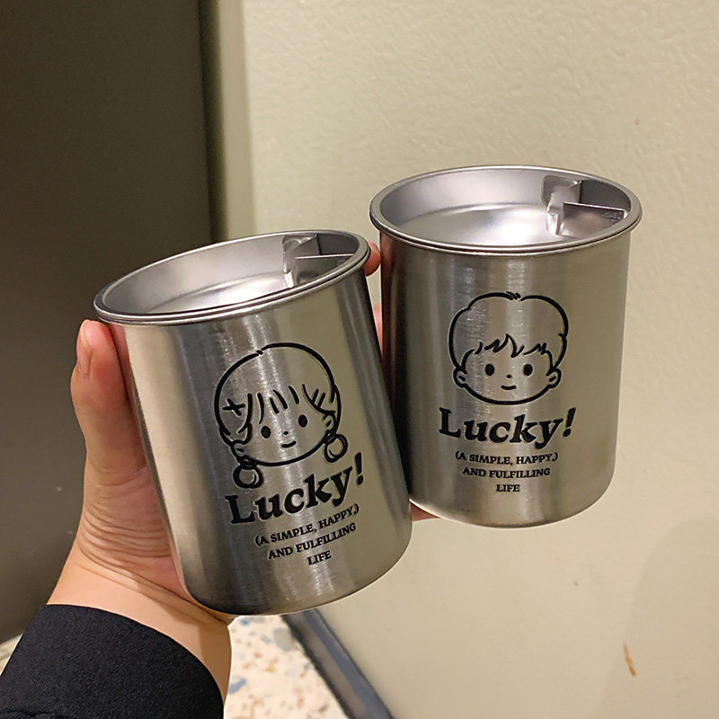 卡通ins幸运男孩置地式烟灰缸高颜值可爱简约厕所卫生间客厅烟缸 - 图0