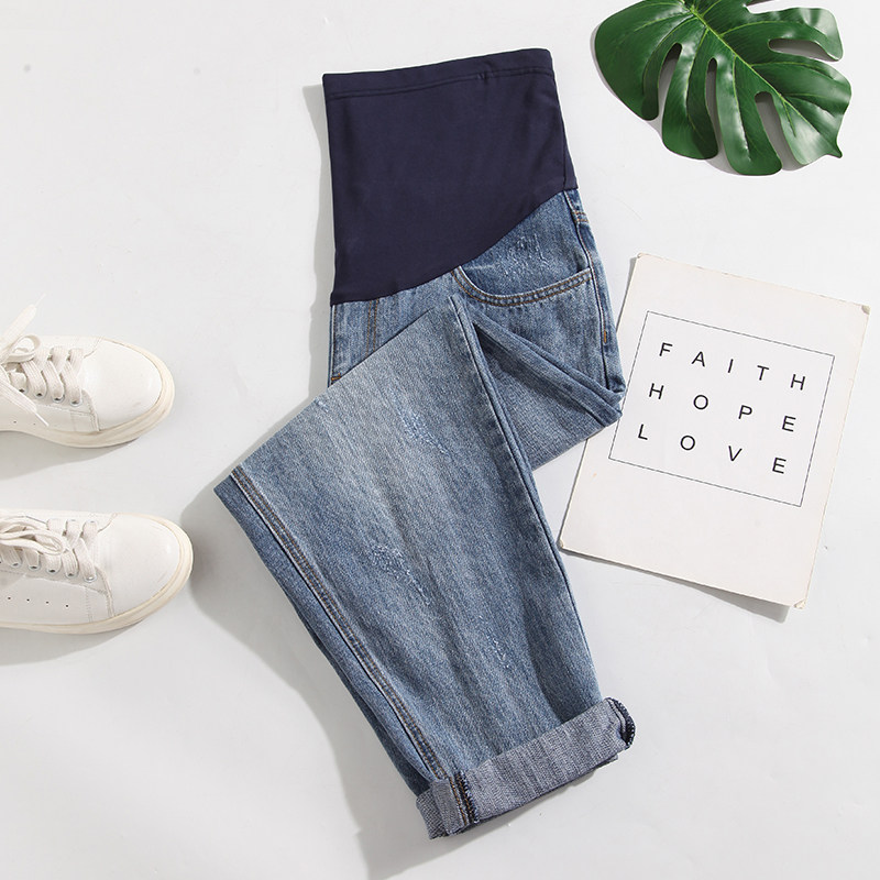 孕妇九分春秋孕妇裤子外穿打底裤 米度丽睿薇孕妇打底裤