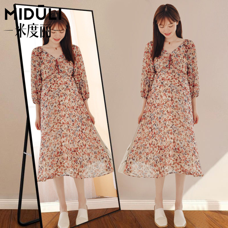 夏季孕妇夏装潮孕妇连衣裙 米度丽睿薇连衣裙