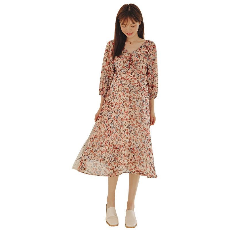 夏季孕妇夏装潮孕妇连衣裙 米度丽睿薇连衣裙