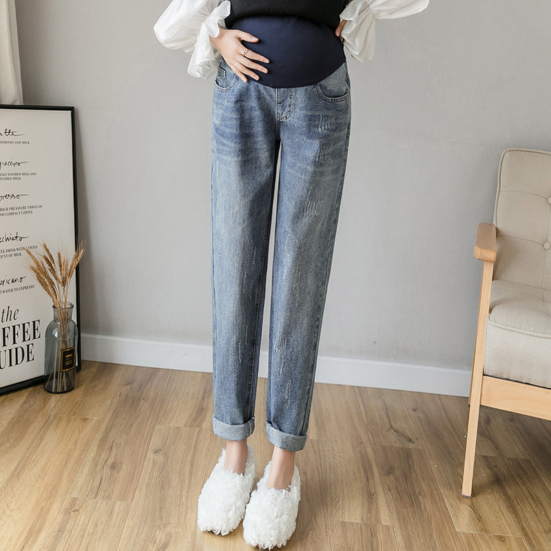 孕妇九分春秋孕妇裤子外穿打底裤 米度丽睿薇孕妇打底裤