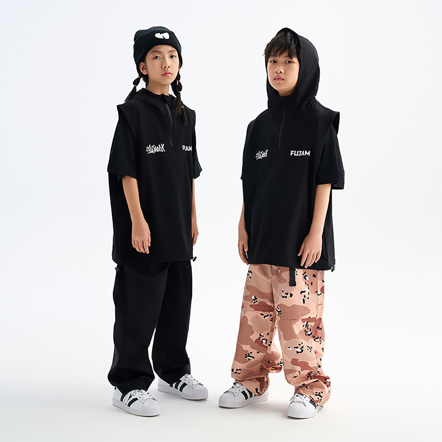 服酱潮牌童装少儿街舞马甲套装hiphop儿童帅气跳舞衣服嘻哈演出服,淘宝优惠券,粉丝福利购,淘宝优惠卷