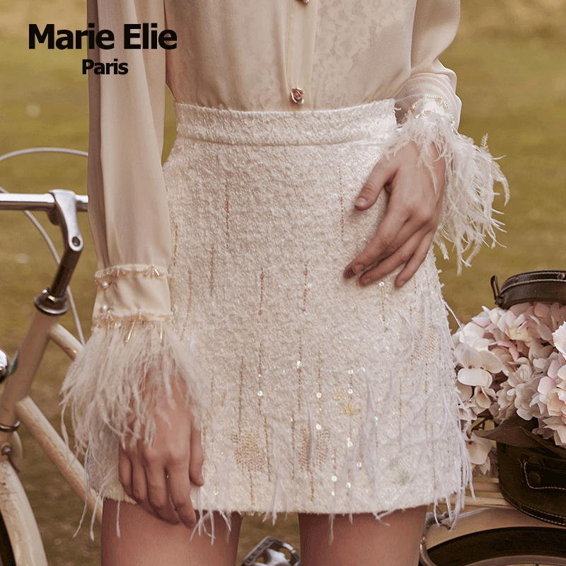 marie elie2020初春新款半裙 MarieElie半身裙
