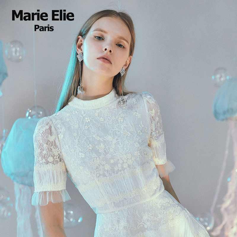 marie elie春夏新款茵缪绣花连衣裙 MarieElie连衣裙