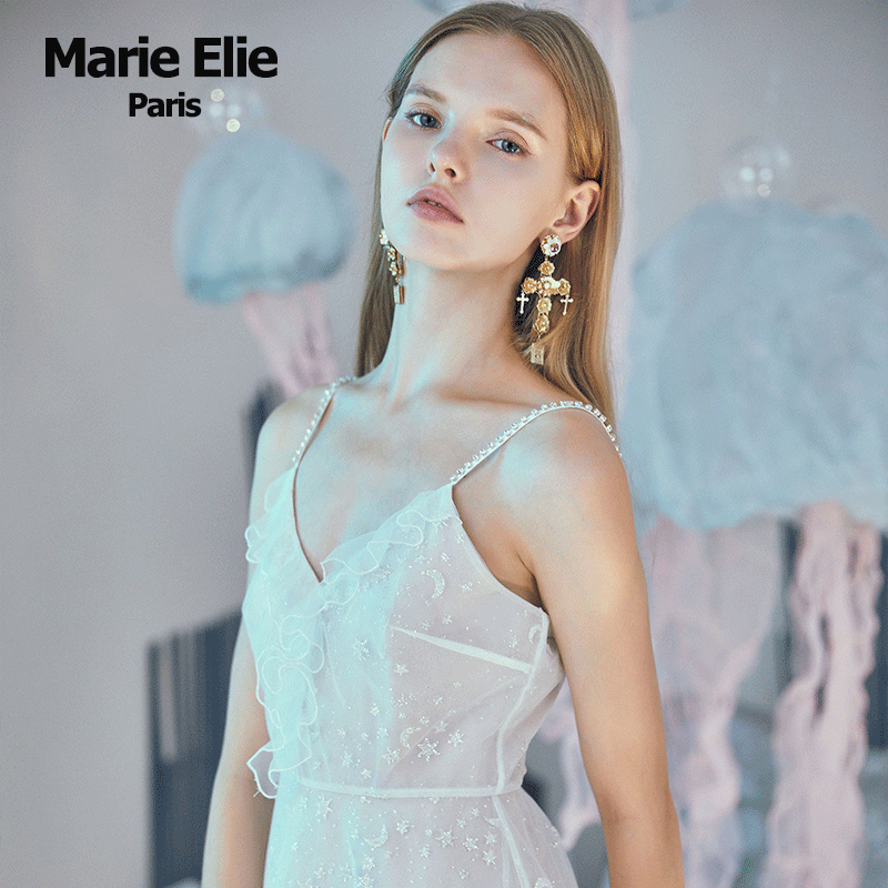marie elie春夏新款吊带裙 MarieElie连衣裙
