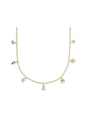 代购Kendra Scott饰品女士项链时尚精致俏皮闪耀金色