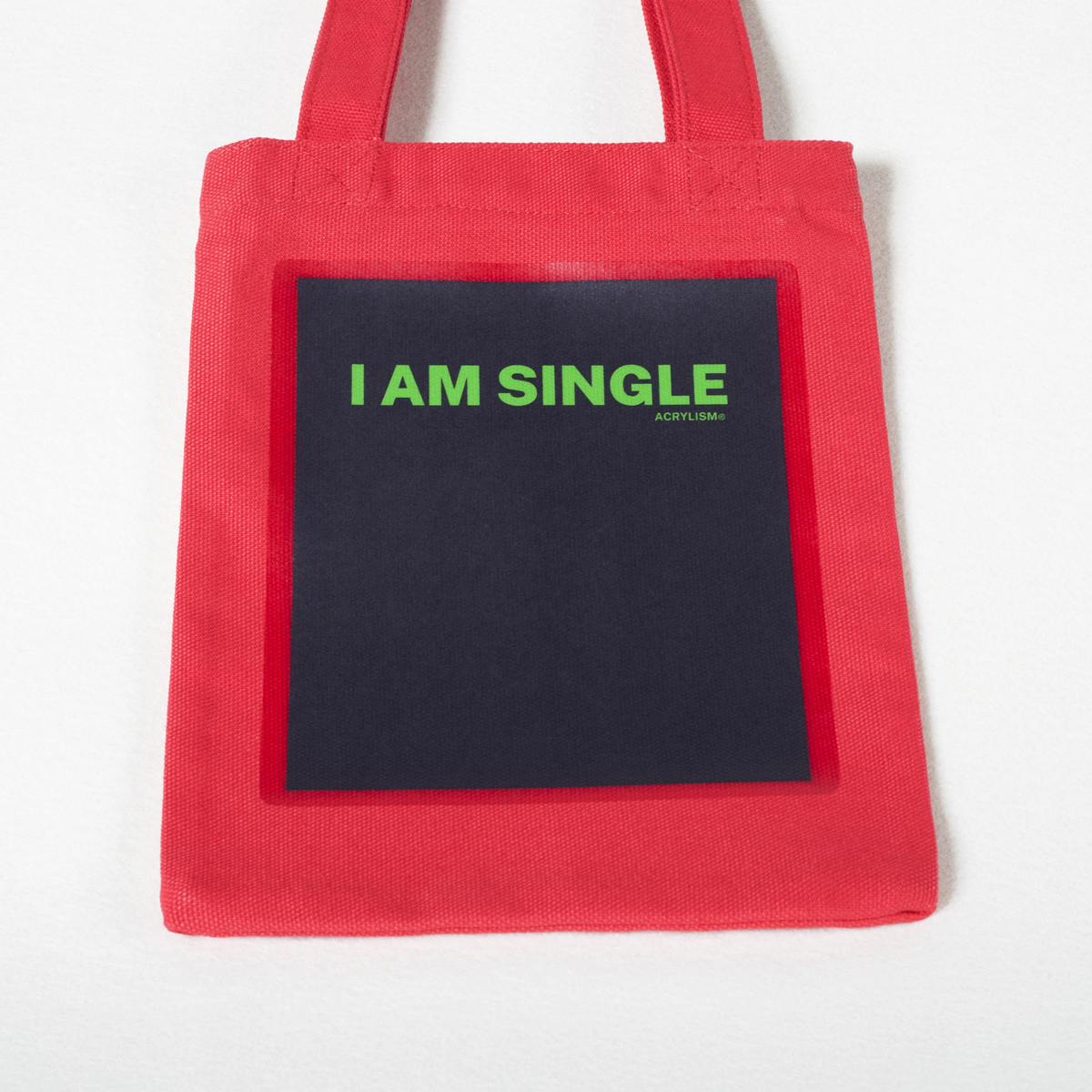 #0047#  迷你 i am single 单身  ACRYLISM® mini bag 环保袋 - 图0