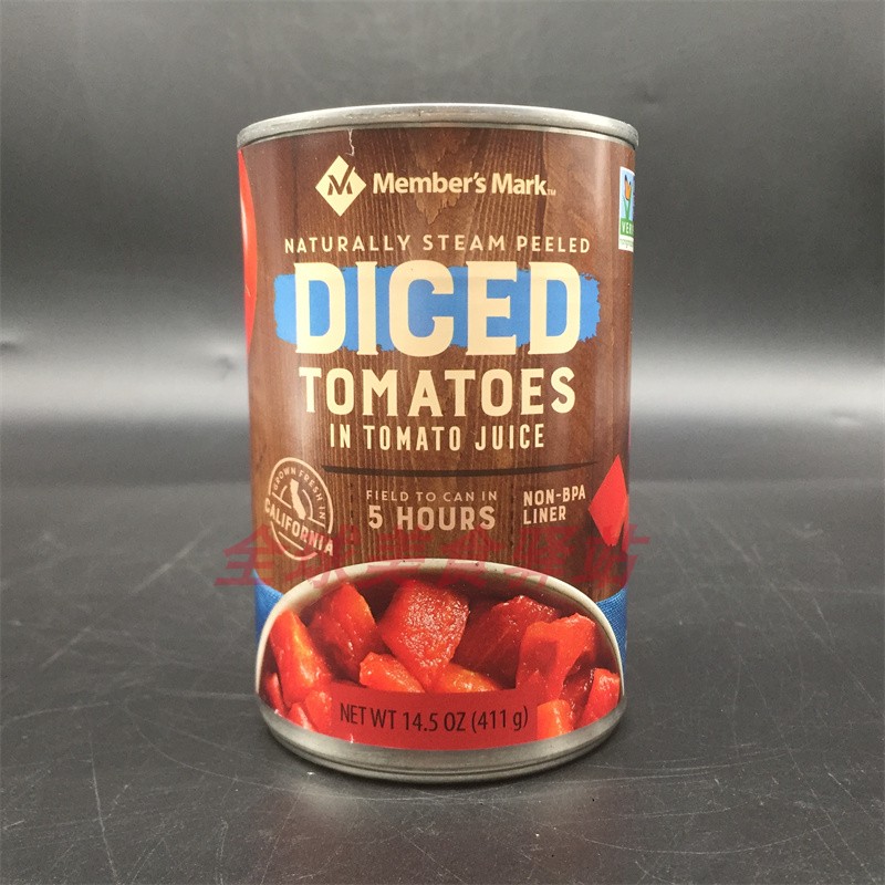 Diced Tomatoes美国进口去皮番茄丁家用蕃茄酱丁沙司意大利面酱 - 图3