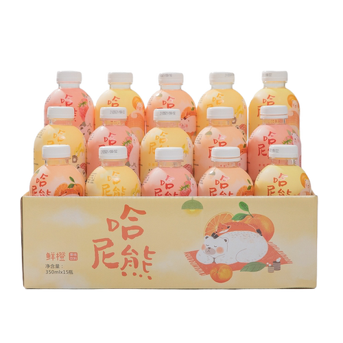 果汁饮料网红小瓶礼盒整箱350mlX15瓶芒果汁草莓鲜橙高颜值特价 - 图3