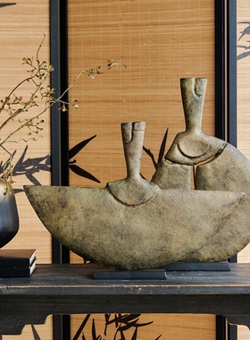 进口复古怀旧抽象艺术桌面摆件