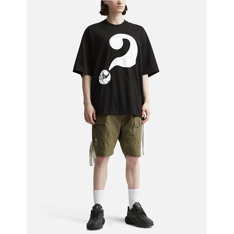 2023夏MASTERMIND JAPAN问题方方正正的T恤QUESTION BOXY T-SHIRT-图1