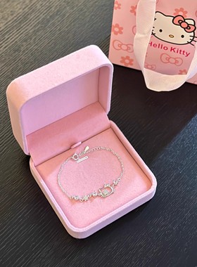 生日礼物Kitty猫银手链