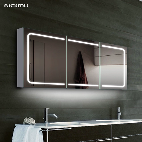Умный зеркальный шкаф с фонарным пространством алюминиевое зеркало зеркало зеркало зеркало