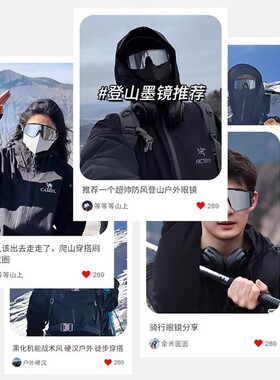 英国DHWA登山护目镜冬季防风镜防雪盲症爬山雪地墨镜防紫外线户外