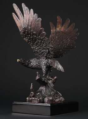 铜铸造雄鹰展翅摆件商务开业礼品