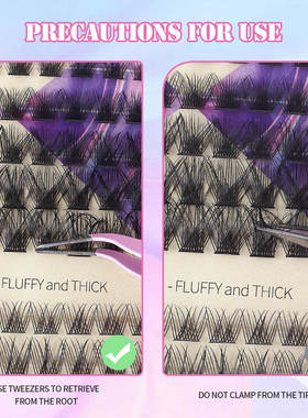 433 clusters  thick mixed false eyelashes set混装假睫毛套装