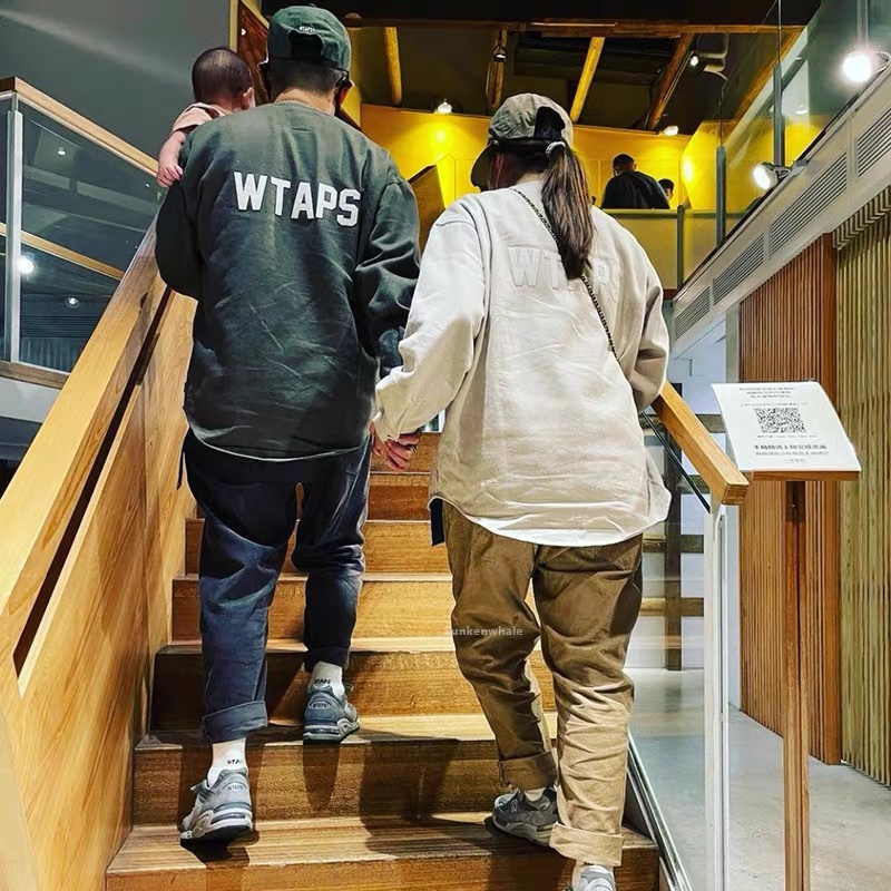 WTAPS LEAGUE/ LS/COTTON. FLANNEL日系长袖棒球衬衫无领 21AW-图2