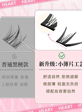 懒懒猫咪睫毛书嫁接感仿真自然浓密凌乱毛流感卷翘假睫毛fufuland