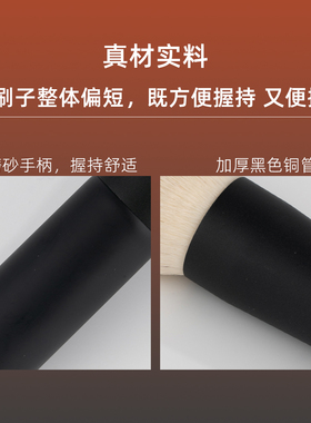 【粉饼专用】花洽平头粉饼刷蜜粉大号超柔软散粉面部均匀定妆刷