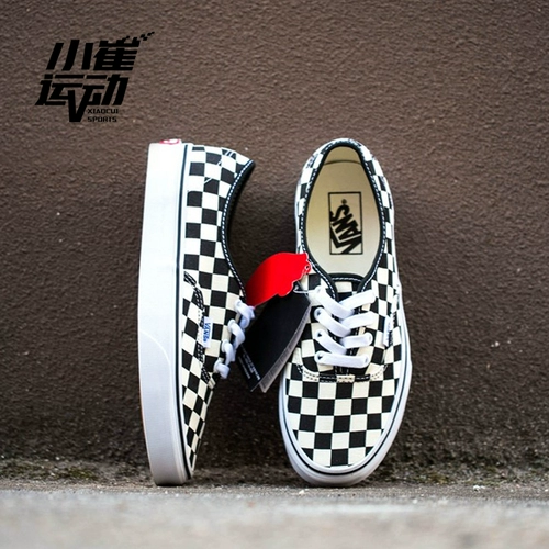 Vans, тканевые эспадрильи, шахматы подходит для мужчин и женщин для отдыха, низкие кроссовки, 0W