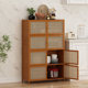 Household dining side cabinet cabinet wine cabinet living room storage cabinet integrated wall bedroom simple storage rack floor-standing storage rack