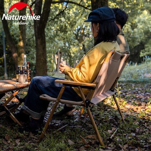 Naturehike挪客折叠椅户外便携钓鱼椅野外露营双人沙滩椅子靠背椅 - 图2