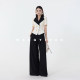 MD Inno Warm Sugar Latte 2026 Summer Style Slim Temperament Versatile Slim Fit Splicing Socialite Suit Top