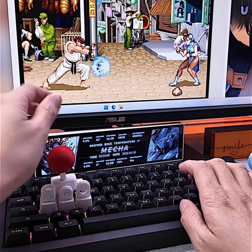 摇杆键帽3d打印WASD方向键街头霸王键盘摇把创意拳皇游戏遥感手柄 - 图2