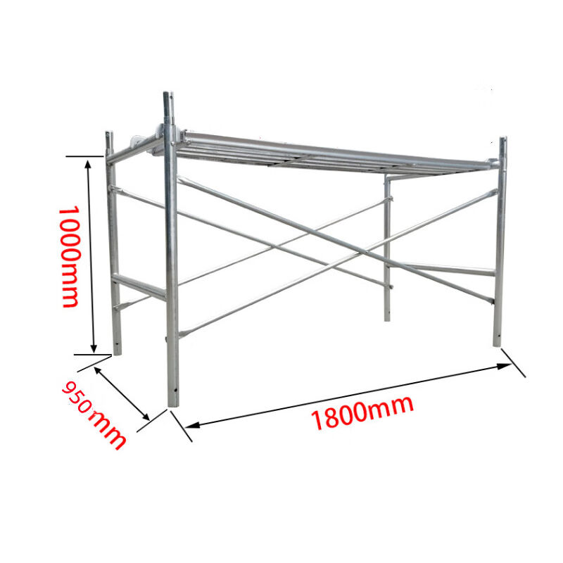 跃励工品移动式脚手架梯式脚手架可定制加工1.7米×0.95×1.8长1. - 图0