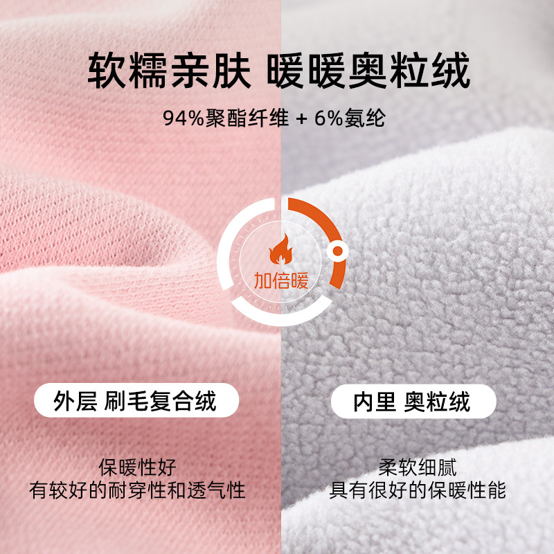 女童加绒卫衣套装秋冬款2026新款冬装儿童运动服宝宝女孩加厚衣服,淘宝优惠券,粉丝福利购,淘宝优惠卷