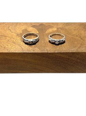 匠银JY 925纯银十字花宝剑鸢尾花满钻男女潮流奢华银饰戒指