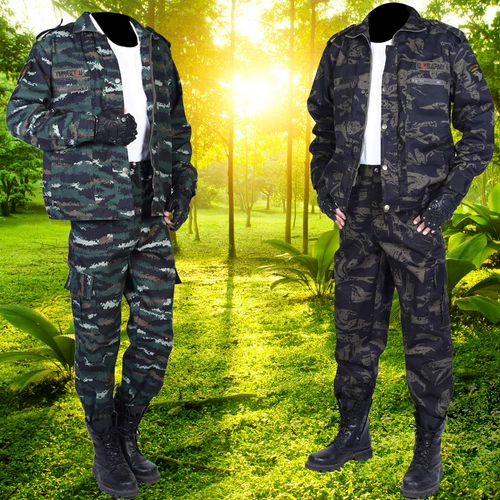 Камуфляжный осенний износостойкий дорожный комплект для работы, рабочая одежда, увеличенная толщина