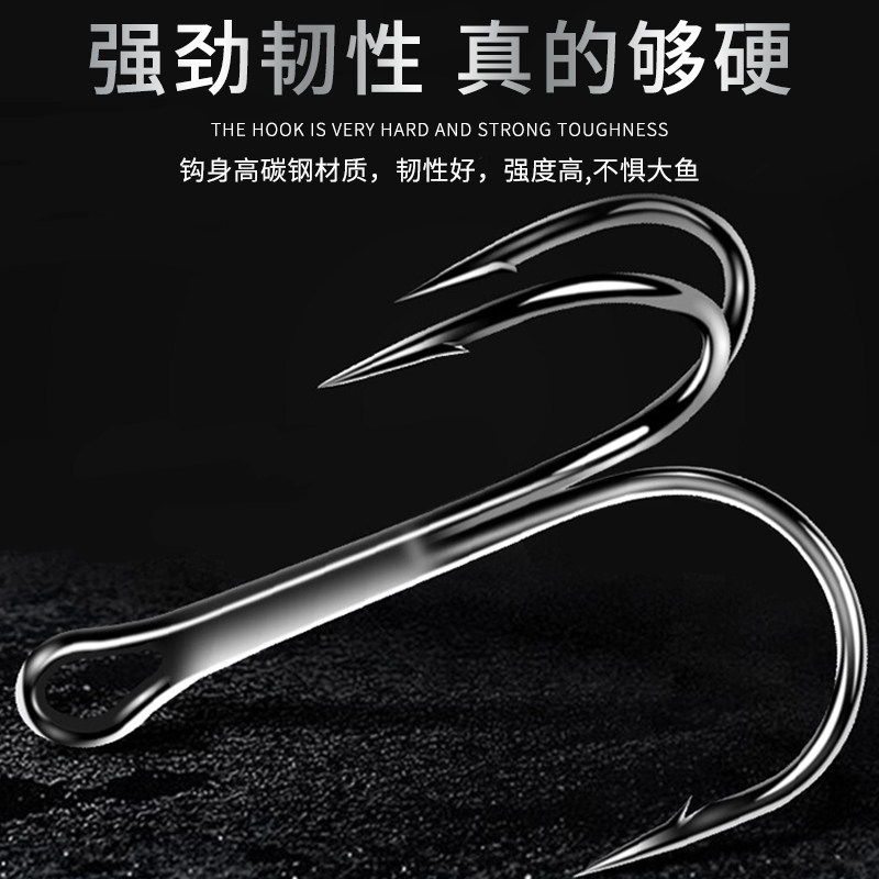 锚钩锚鱼钩套装钓鱼钩三爪钩路亚三本钩大号鲢鳙蝴蝶钩矛鱼专用钩_虎窝淘
