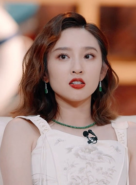 半熟恋人唐艺昕同款绿色圆珠项链简约复古高级感春季choker锁骨链