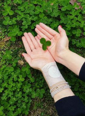 赵露思同款天然白水晶细圆珠手链