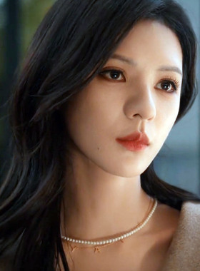 深情眼张予曦同款珍珠项链高级感