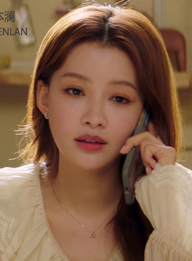 我知道我爱你孙怡许诺同款项链三角形吊坠设计不掉色锁骨链颈链女