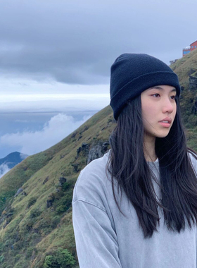 女秋冬护耳时尚针织帽百搭毛线帽