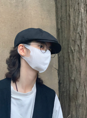 日系复古休闲风报童棒球贝雷帽子