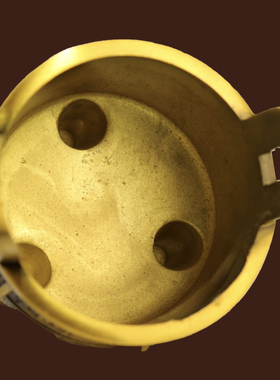 纯铜三足鼎香炉招盛千秋圆鼎