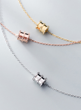 小红书轻奢超仙银项链抖音同款