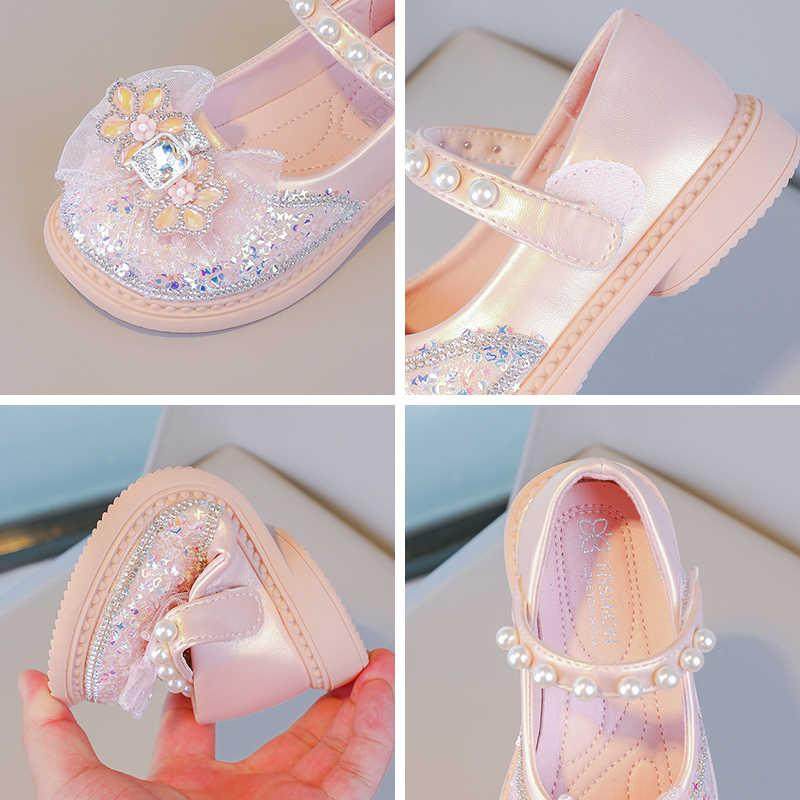 女童公主鞋2025新款春秋小女孩水晶鞋配礼服皮鞋艾莎春季儿童鞋子,淘宝优惠券,粉丝福利购,淘宝优惠卷