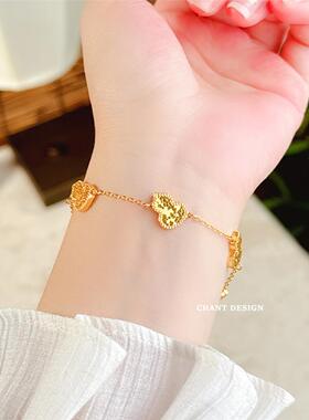 蒂王尔碎碎冰纯银五福葫芦手链