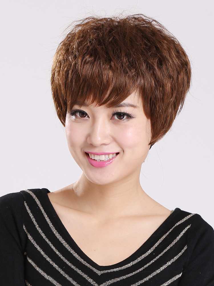 正品假发女短发卷发时尚卷发帅气短发气质玉米烫女士全头套发套自