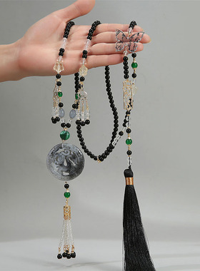 配饰璎珞项链流苏搭配国风