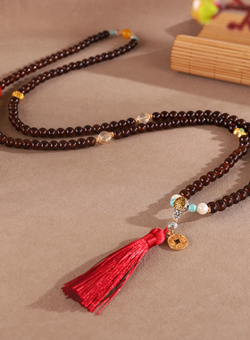 国风新中式禅意菩提琉璃项链