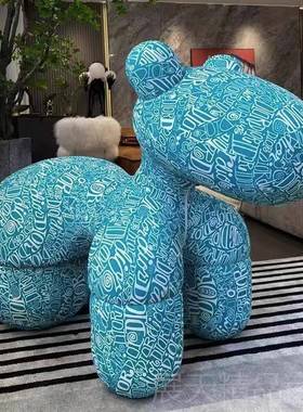 正品网红创意小马马椅通客厅摆羊驼卡动物坐凳椅子小凳乔迁新居礼