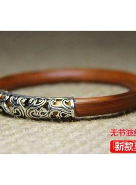 正品锦石阁藤手镯男女饰藤条刚西银藏无节制情侣鸡血藤饰金品